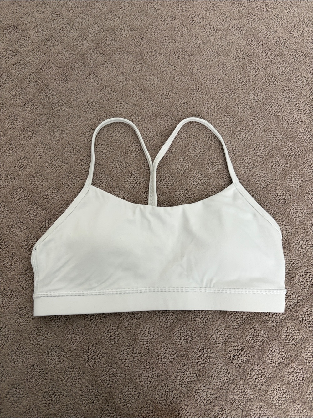 CRZ YOGA White Lightweight Strappy Sports Bralette